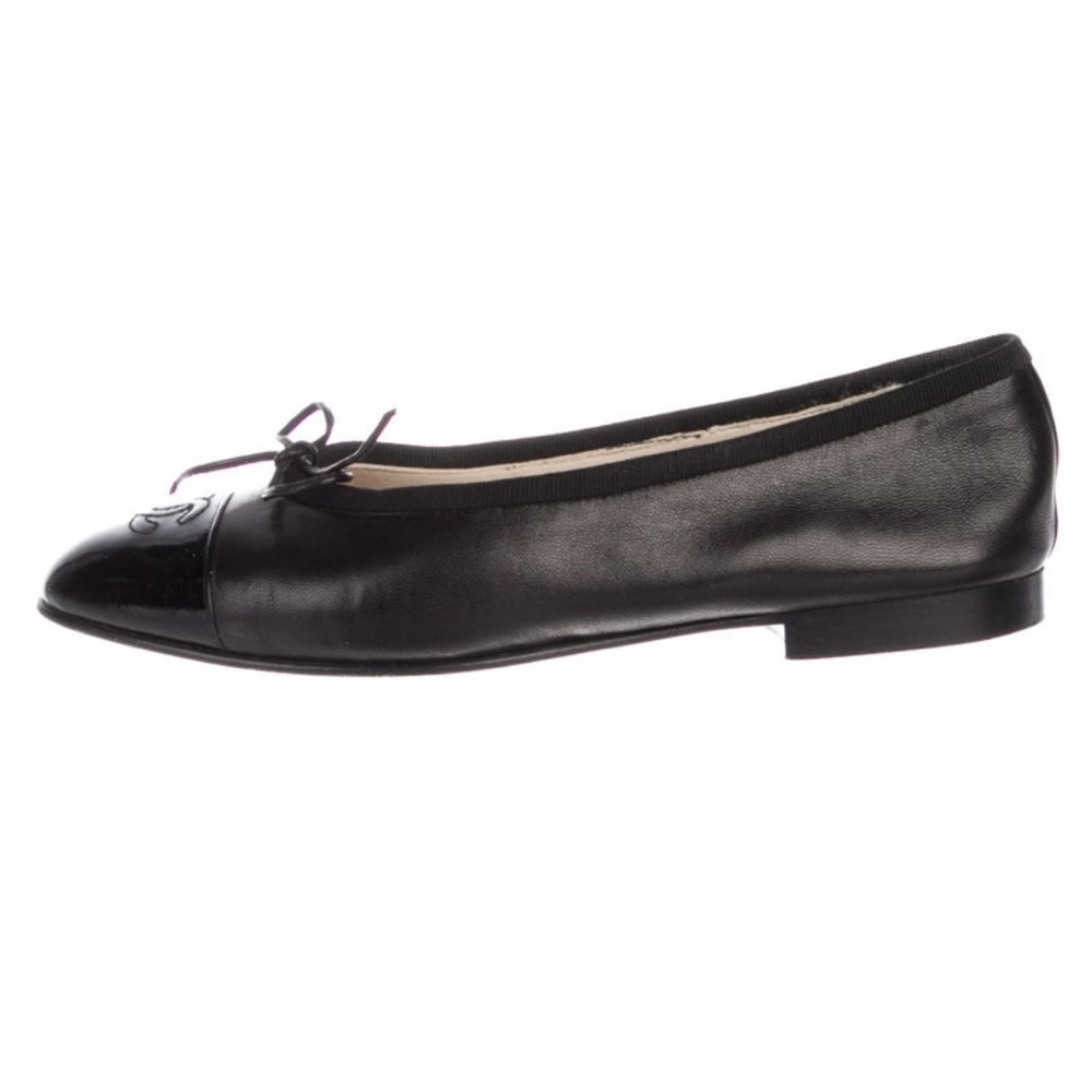 Chanel Ballerina Flats - Sz 8 - Black - Picture 2 of 5